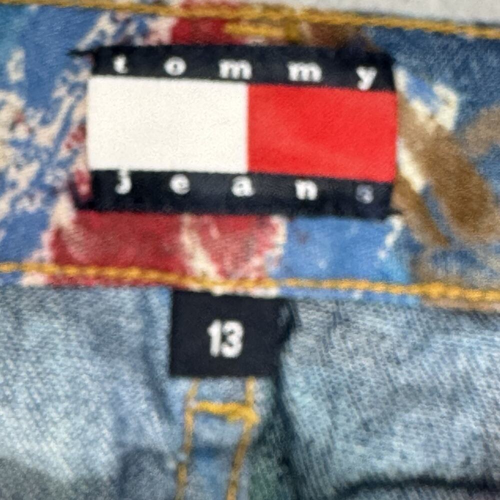 Tommy Hilfiger Jeans Deadstock NWT Y2K Tropical Parrot Print Bootcut Size 13 - Picture 6 of 16